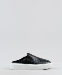 Tenis-Slip-On-Mule-Feminino-Oneself-Texturizado-Croco-Preto-9839203-Preto_2