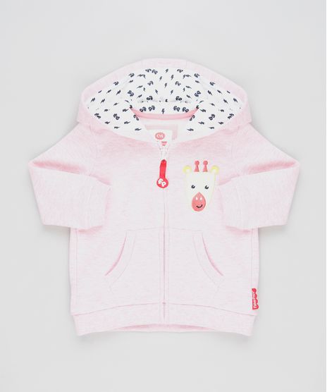 Blusao-Infantil-Fisher-Price-Girafa-em-Moletom-Felpado-com-Capuz-e-Bolsos-Rosa-9683674-Rosa_1