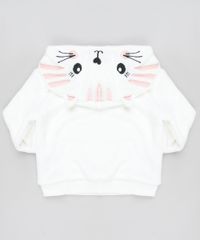 Blusao-Infantil-Gatinha--Meow--em-Plush-com-Capuz-e-Bolso-Off-White-9794862-Off_White_2