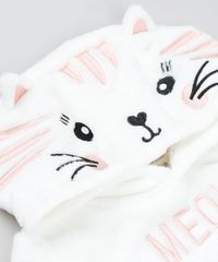 Blusao-Infantil-Gatinha--Meow--em-Plush-com-Capuz-e-Bolso-Off-White-9794862-Off_White_4