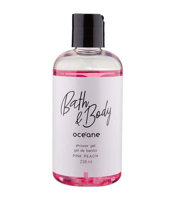 Gel de Banho Shower Gel Pink Peach Bath & Body 236ml - Océane Único 235 ML
