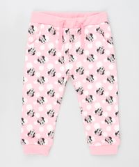Calca-Infantil-Minnie-Estampada-de-Poa-em-Moletom-Felpado-Rosa-9839871-Rosa_1