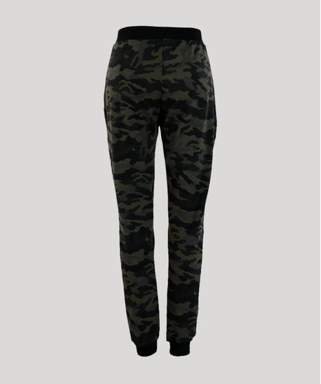 calça moletom feminina camuflada