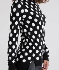 Sueter-em-Jacquard-Estampado-de-Poa-Preto-8481593-Preto_4