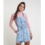 Salopete Jeans Feminina com Botões Frente