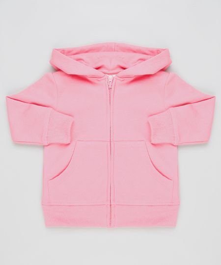 Blusao-Infantil-Basico-em-Moletom-Felpado-com-Capuz-e-Bolsos-Rosa-9794845-Rosa_1