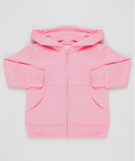 Blusao-Infantil-Basico-em-Moletom-Felpado-com-Capuz-e-Bolsos-Rosa-9794845-Rosa_1
