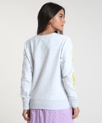 Blusao-Feminino-Looney-Tunes-em-Moletom-Felpado-Cinza-Mescla-Claro-9912927-Cinza_Mescla_Claro_2