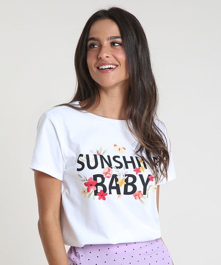 Blusa-Feminina-Floral--Sunshine-Baby--Manga-Curta-Decote-Redondo-Branca-9932998-Branco_1