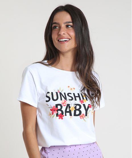 Blusa-Feminina-Floral--Sunshine-Baby--Manga-Curta-Decote-Redondo-Branca-9932998-Branco_1