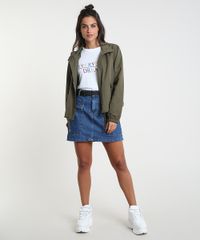 Jaqueta-Feminina-Cropped-em-Nylon-com-Bolsos-Verde-Militar-9805003-Verde_Militar_3
