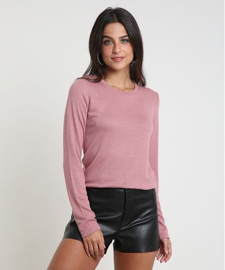 Sueter-Feminino-em-Trico-Decote-Redondo-Rosa-9780351-Rosa_1