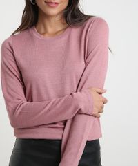Sueter-Feminino-em-Trico-Decote-Redondo-Rosa-9780351-Rosa_4