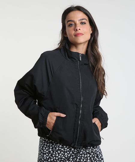 Jaqueta-Feminina-Cropped-em-Nylon-com-Bolsos-Preta-9805003-Preto_1