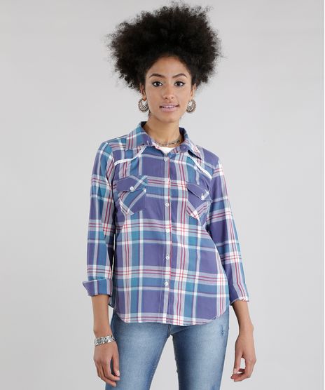 Camisa-Xadrez-com-Renda-Azul-8640113-Azul_1