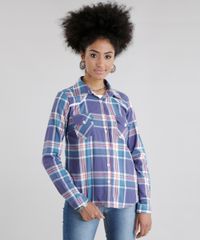 Camisa-Xadrez-com-Renda-Azul-8640113-Azul_5 Camisa-Xadrez-com-Renda-Azul-8640113-Azul_5