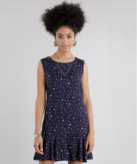 Vestido-Estampado-de-Estrelas-Azul-Marinho-8636439-Azul_Marinho_1