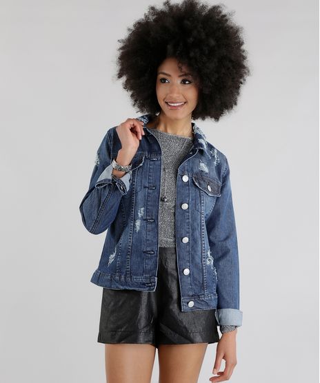 Jaqueta-Jeans--Dark-Love-Punk--Azul-Medio-8604433-Azul_Medio_1