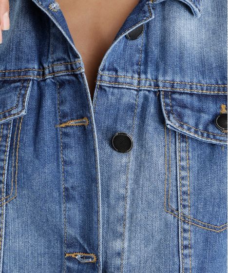 colete jeans feminino c&a