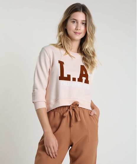 Blusao-Feminino-Cropped--L-A--California--em-Moletom-Decote-Redondo-Rose-9904117-Rose_1