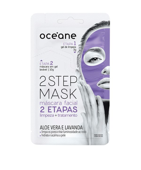 Máscara facial 2 Step Aloe Vera 13g - Océane Único Único