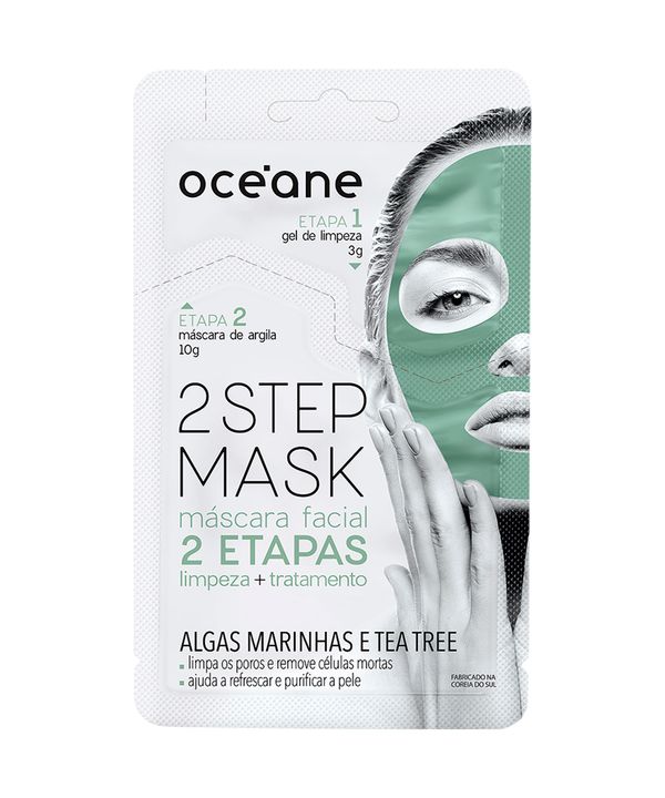 Máscara facial 2 Step Tea Tree 13g - Océane Único Único