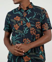 Camisa-Masculina-BBB-Tradicional-Estampada-Floral-Manga-Curta-Azul-Escuro-9893142-Azul_Escuro_4
