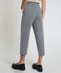 Calca-Feminina-Mindset-Cigarrete-Cintura-Super-Alta-Alfaiatada-Estampada-Pied-de-Poule-Preta-9909659-Preto_2