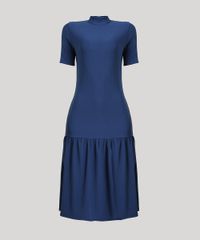 Vestido-Feminino-Mindset-Midi-Canelado-com-Recorte-Manga-Curta-Gola-Alta-Azul-Marinho-9947931-Azul_Marinho_5 Vestido-Feminino-Mindset-Midi-Canelado-com-Recorte-Manga-Curta-Gola-Alta-Azul-Marinho-9947931-Azul_Marinho_5