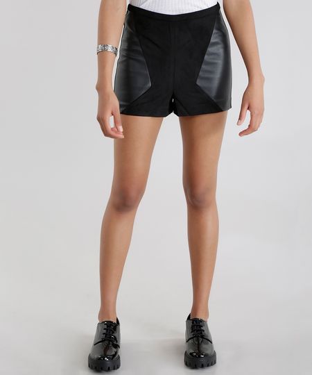 Short-Hot-Pant-em-Suede-Preto-8478728-Preto_1 Short-Hot-Pant-em-Suede-Preto-8478728-Preto_1
