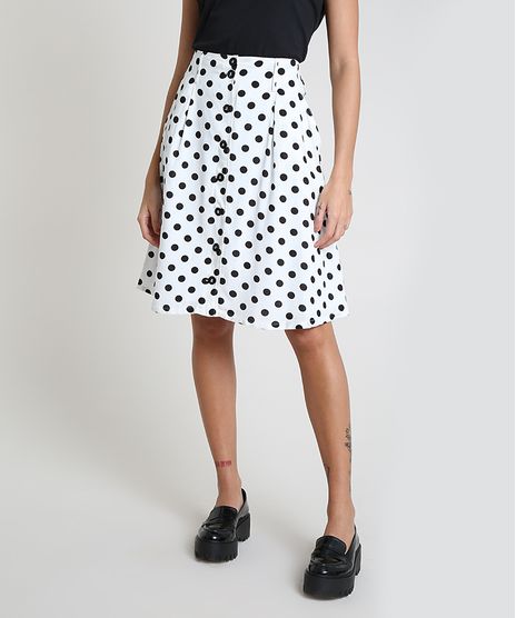 Saia-Feminina-Mindset-Curta-Estampada-de-Poa-com-Botoes-e-Bolsos-Off-White-9910384-Off_White_1