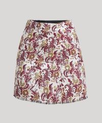 Saia-Feminina-Mindset-BBB-Curta-Estampada-Floral-em-Jacquard-Bege-Claro-9655186-Bege_Claro_5