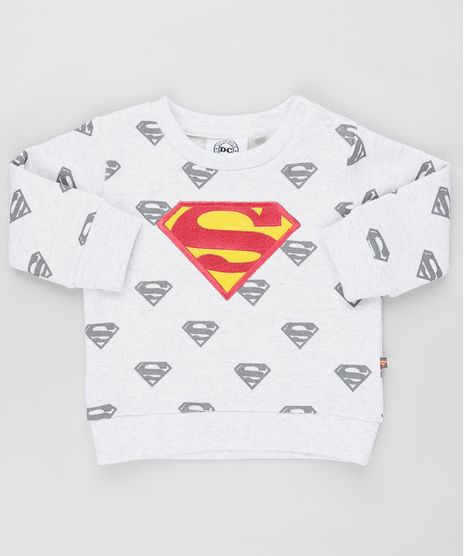 Blusao-Infantil-Super-Homem-Estampado-em-Moletom-Cinza-Mescla-Claro-9833113-Cinza_Mescla_Claro_1
