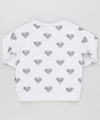 Blusao-Infantil-Super-Homem-Estampado-em-Moletom-Cinza-Mescla-Claro-9833113-Cinza_Mescla_Claro_2