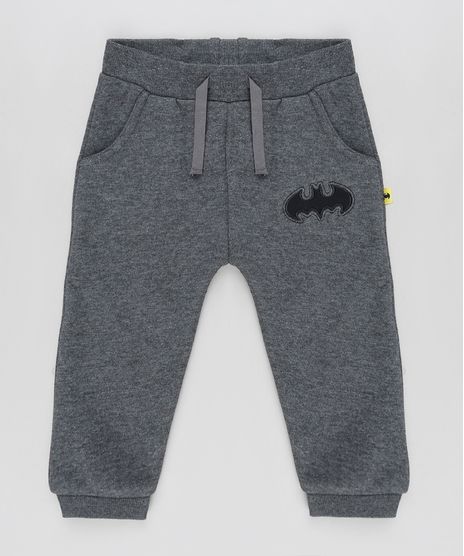 Calca-Infantil-Batman-em-Moletom-com-Bolsos-Chumbo-9842889-Chumbo_1