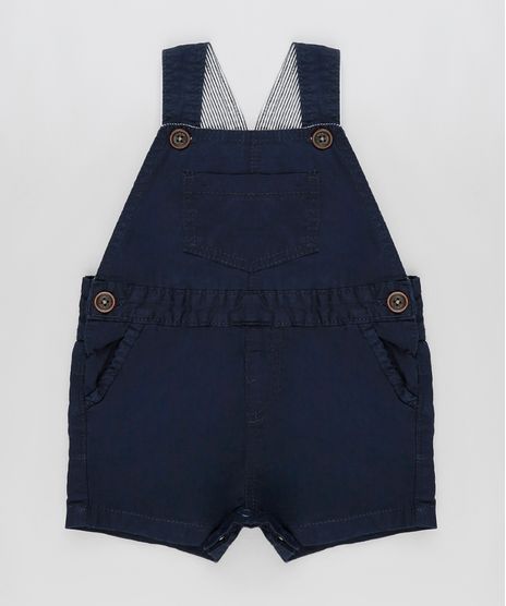 Jardineira-de-Sarja-Infantil-com-Bolsos-Azul-Marinho-9891697-Azul_Marinho_1