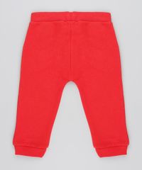 Calca-Infantil-Mickey-com-Bordado-em-Moletom-Felpado--Vermelha-9839860-Vermelho_2