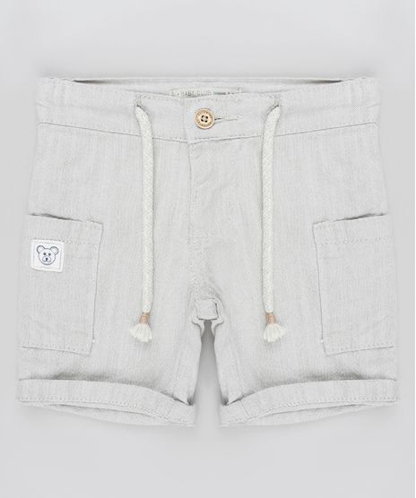 Bermuda-Infantil-Alfaiatada-com-Bolsos-Kaki-Claro-9882905-Kaki_Claro_1