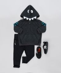 Blusao-Infantil-Tubarao-em-Fleece-com-Capuz-e-Bolsos-Chumbo-9803307-Chumbo_3