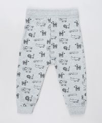 Calca-Infantil-Saruel-Estampada-de-Bichos-em-Moletom--Cinza-Mescla-9520863-Cinza_Mescla_2