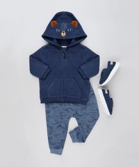 Blusao-Infantil-Urso-em-Fleece-com-Capuz-e-Bolsos-Azul-Marinho-9803309-Azul_Marinho_3