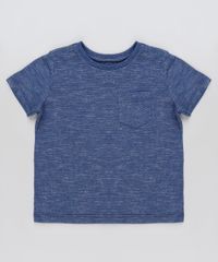 Camiseta-Infantil-Basica-Mescla-com-Bolso-Manga-Curta-Azul-Marinho-9936071-Azul_Marinho_1