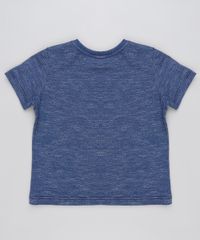 Camiseta-Infantil-Basica-Mescla-com-Bolso-Manga-Curta-Azul-Marinho-9936071-Azul_Marinho_2