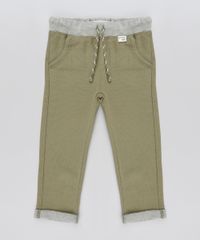Calca-Infantil-com-Cordao-e-Bolsos-Verde-Militar-9789305-Verde_Militar_1