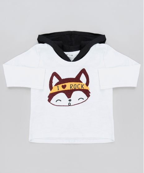 Camiseta-Infantil-Raposa--I-Love-Rock--com-Capuz-Manga-Longa-Branca-9879826-Branco_1