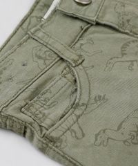 Bermuda-de-Sarja-Infantil-Reta-Estampada-de-Dinossauros-com-Bolsos-Verde-Militar-9941914-Verde_Militar_4