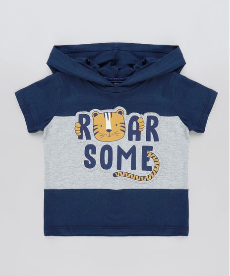 Camiseta-Infantil-Tigre-com-Recorte-e-Capuz-Manga-Curta-Azul-Marinho-9910439-Azul_Marinho_1