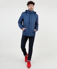 Jaqueta-Puffer-Masculina-em-Nylon-com-Capuz-e-Bolsos-Azul-Escuro-9830014-Azul_Escuro_3