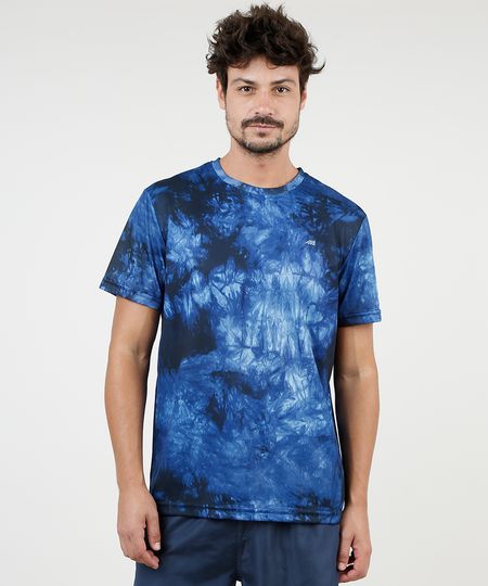 camiseta tie dye azul