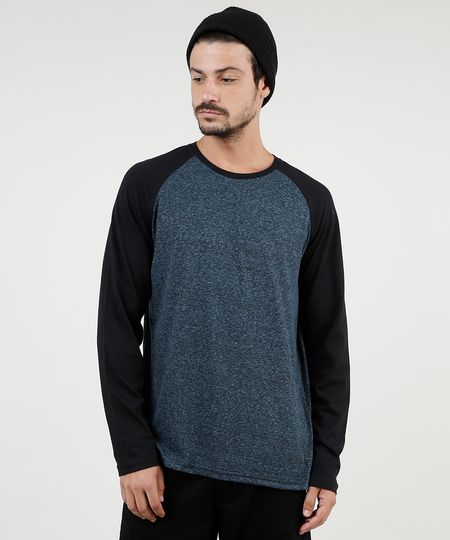 Camiseta-Masculina-Raglan-Manga-Longa-Gola-Careca-Azul-Escuro-9902185-Azul_Escuro_1